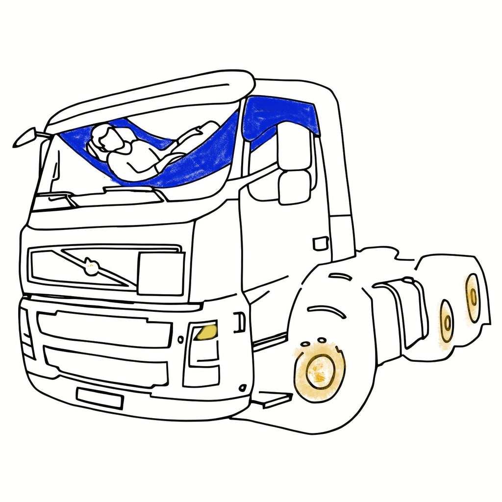 NNETM Nylon Truck Hammock Sleeping Solution