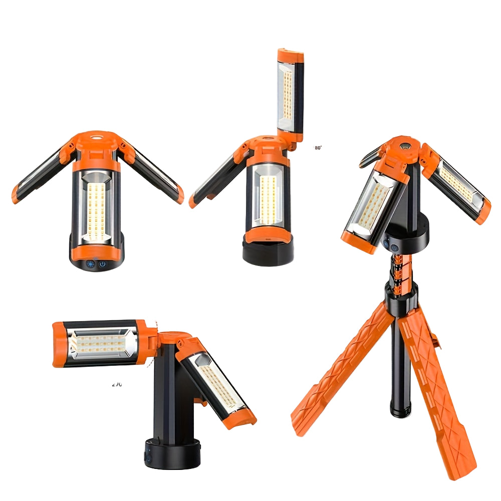 NNETM Rechargeable Work Light with Stand Portable Camping Lamp