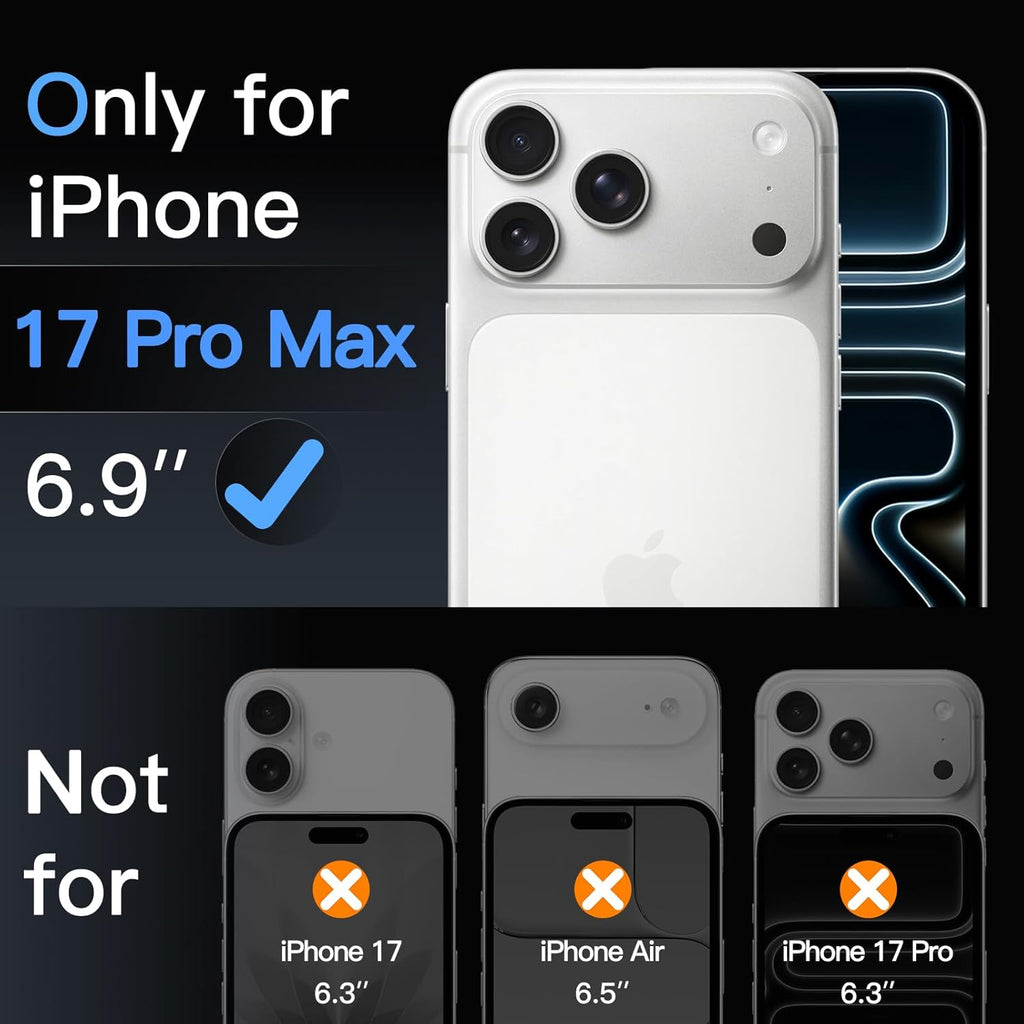 JETech Screen Protector for iPhone 17 6.3-Inch, Tempered Glass Film with Easy Installation Tool, 9H Hardness, Case-Friendly, 3-Pack