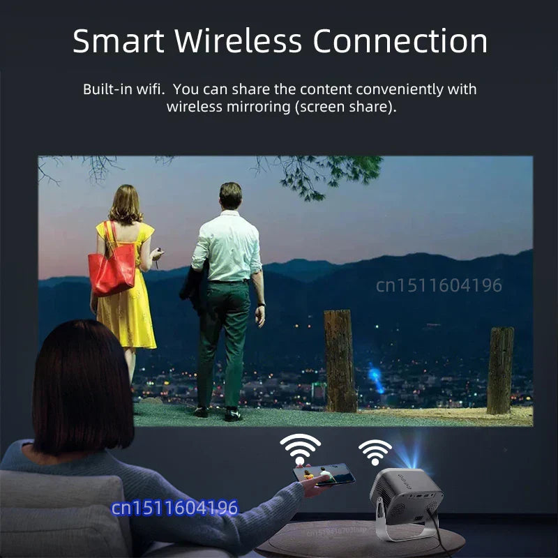 NNEOBA MINI Projector WIFI Portable Home Theater